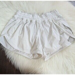 Lululemon Tracker Short IV *2-way Stretch 4" White W7FFXS Size 6